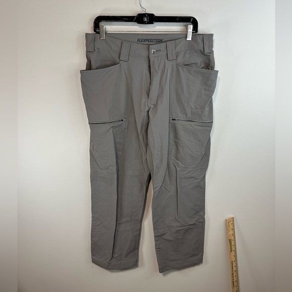 Duluth Trading Co Other - Duluth Trading Co Flexpedition Relaxed Fit Cargo Hiking Pants Grey - 34x30